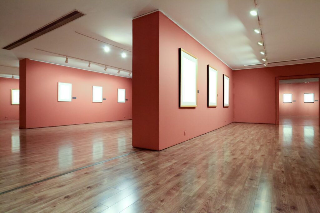 frame in art gallery